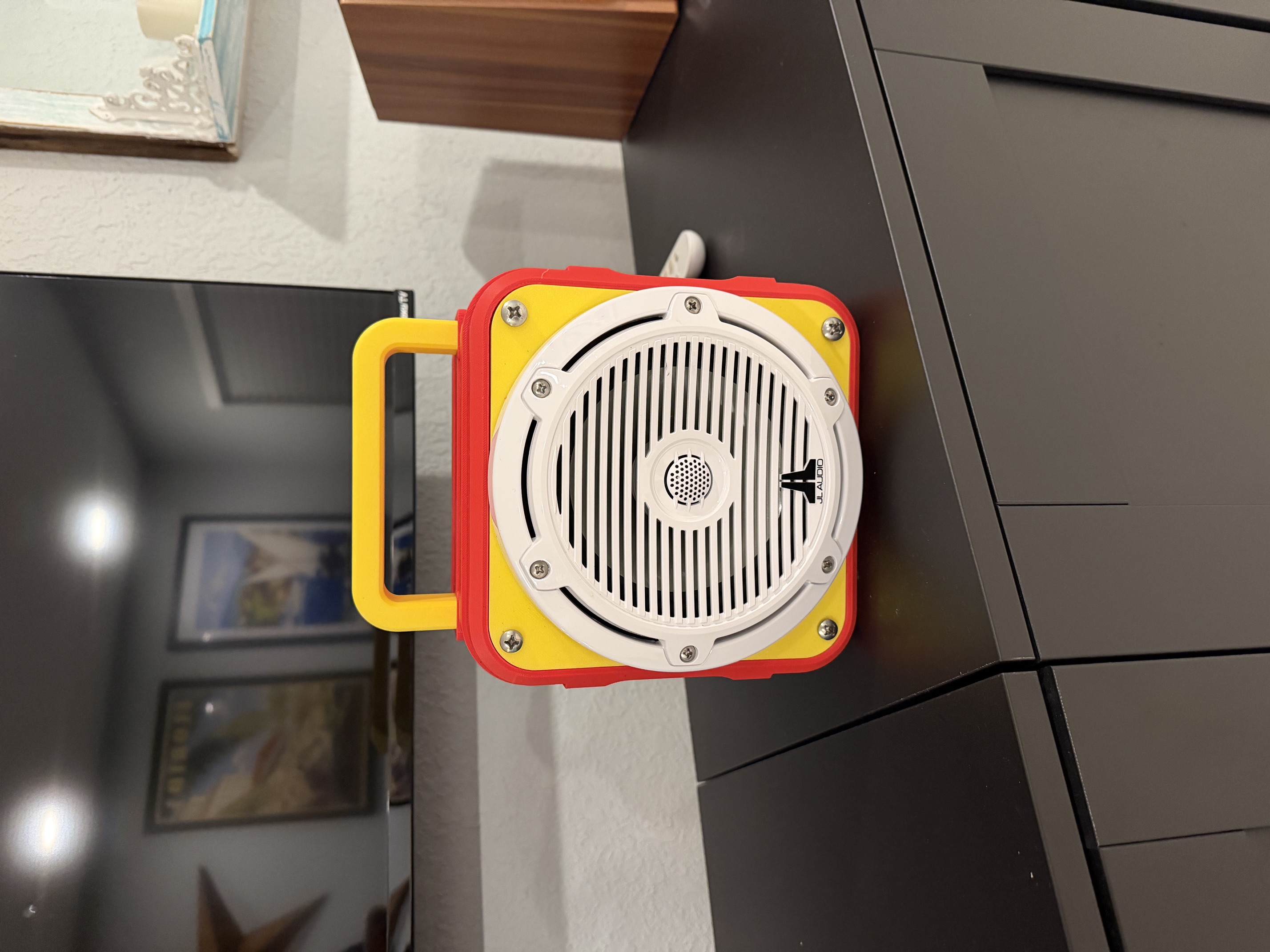 Red and yellow Freq Box 1 front